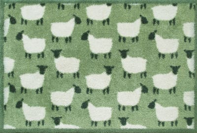 Kleen-Tex Turtle Wasbare Deurmat - Flock Green - 60 x85cm