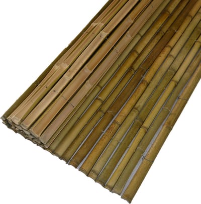 TuinChamp Bamboemat half rond naturel 100x180cm - Bamboe tuinscherm - Bamboemat op rol - Tuinafscheiding natuurlijk hout - Balkonscherm bamboe - Natuurlijke uitstraling