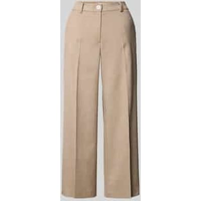 Fijn gestructureerde broek met persplooien