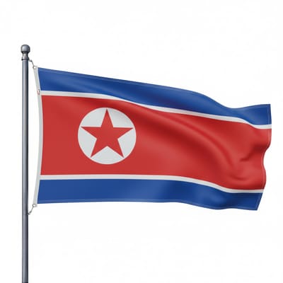 Trasal - vlag Noord Korea - noord-koreaanse vlag 150x90cm