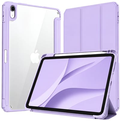 Sounix Tablet hoes geschikt voor Apple iPad 11 (2025) A16 / Apple iPad 10.9 (2022) - Hoesje met Pencil Houder Uitsparing - Paars