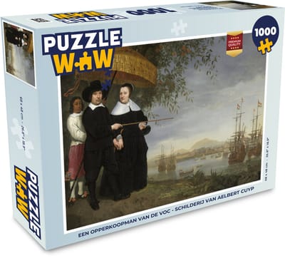 Puzzel Een opperkoopman van de VOC - Schilderij van Aelbert Cuyp - Legpuzzel - Puzzel 1000 stukjes volwassenen