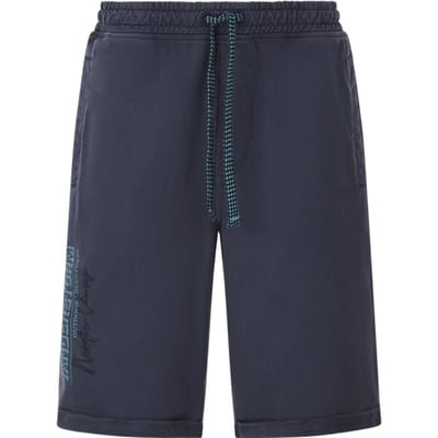 Jan Vanderstorm herren Sweatbermuda - 56/58 - donkerblauw - Plus Size
