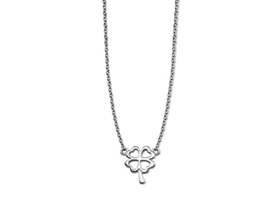 Ketting Klavertje Vier Zilver XN002S 42-45cm