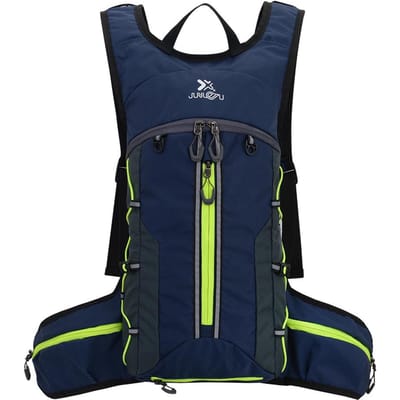 Sac à dos d'hydratation Pack étanche Léger Bordure réfléchissante Sac à dos pliable pour 2L d'eau bleu foncé