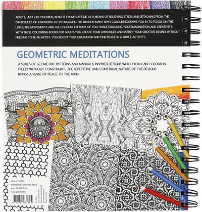 Creativ Company Kleurboek voor Volwassenen Geometric Meditations Spiraalgebonden