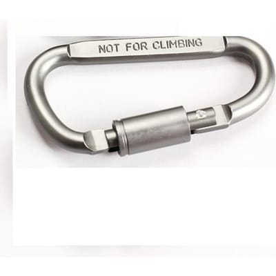 1 STKS Aluminium haakgesp Schroefslotgesp D-vormige veergesp gray