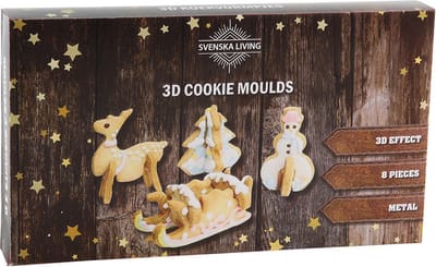 32x stuks kerst thema koekvormpjes/uitsteek vormpjes - Koekjes bakken - vormpjes kerst thema kerstkoekjes