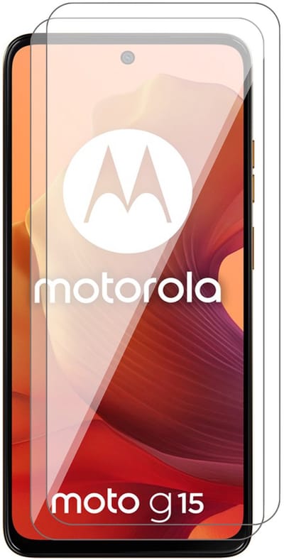 Screenprotector geschikt voor Motorola Moto G15 (Power) / G05 / E15 - 2x Glas Screen Protector