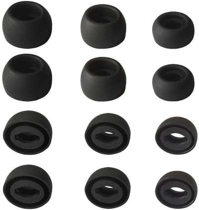 Cosensi - Siliconen Oordopjes voor Galaxy Buds Pro - Vervangende Tips - 6 Paar - Zwart - Comfortabel en Duurzaam - Geschikt voor Galaxy Buds Pro