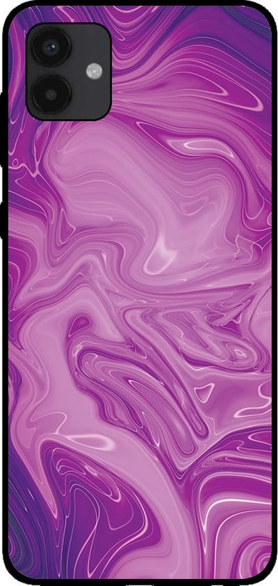 Smartphonica Telefoonhoesje voor Samsung Galaxy A04 met marmer opdruk - TPU backcover case marble design - Paars geschikt voor Samsung Galaxy A04