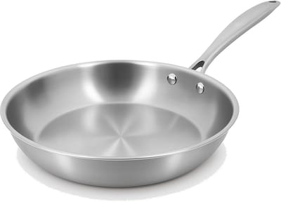 Roestvrij Stalen Pan 24 cm - Geschikt voor Inductie - Drielaags - Vrij van PFAS - Vaatwasmachinebestendig