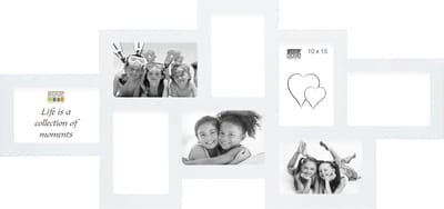 Deknudt Frames fotolijst S65SW1 - wit - hout - 8 foto's 10x15 cm