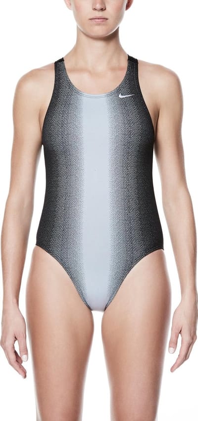 Nike Fastback Badpak Dames  Badpak - Maat S Volwassenen - zwart/grijs