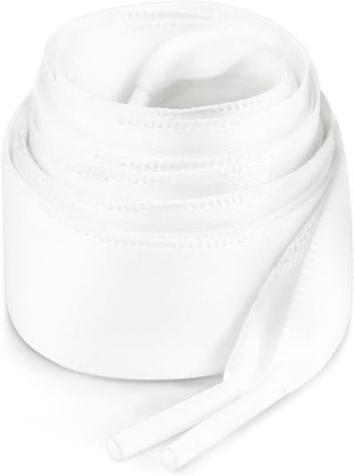 Witte Veters, 1 Paar 2 cm Brede Veters van 100 cm, Vervangende Veters voor Canvas en Sportschoenen, Geschikt voor Mannen en Vrouwen