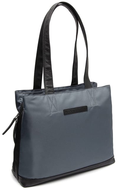 The Chesterfield Brand schoudertas laptoptas met laptopvak Lavik Shoulder Bag Light Grey blauwgrijs