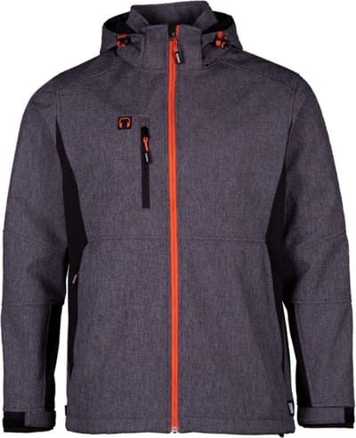 Herock Walder Reflecterende softshell jas - Antraciet/Zwart - Maat XL - Experts