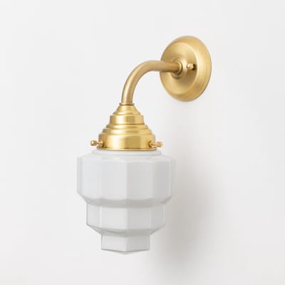 Wandlamp Empire Curve Messing - Art Deco Trade