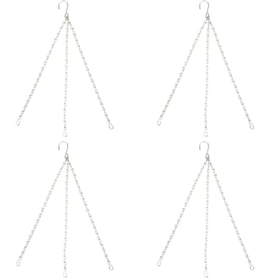 4 stuks hangketting met haken 304 roestvrij staal tuin bloempot plant hangers vervanging white