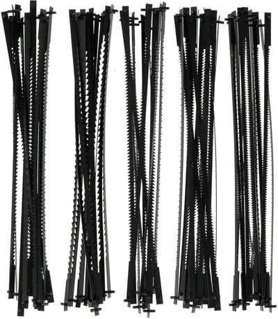 60-delige Decoupeerzaagblad Set met Penbevestiging (127mm) voor Diverse Materialen