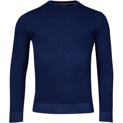 Baileys Trui Crew Neck Allover Plated 2-Tone Jacquard Cobalt / male