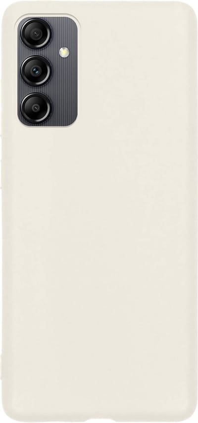 Hoes - Geschikt voor Samsung Galaxy A14 - Sterk & Shockproof - Hoesje Cover - Siliconen Case - Wit