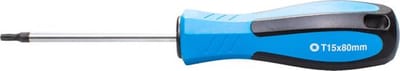 SW-Stahl 31715SB schroevendraaier met T-profiel I T15 x 80 mm I TX-schroevendraaier I T-schroevendraaiergereedschap