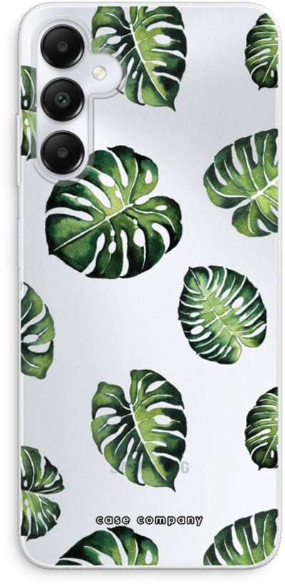 Case Company® - Hoesje geschikt voor Samsung Galaxy A05s hoesje - Tropische bladeren - Soft Cover Telefoonhoesje - Bescherming aan alle Kanten en Schermrand