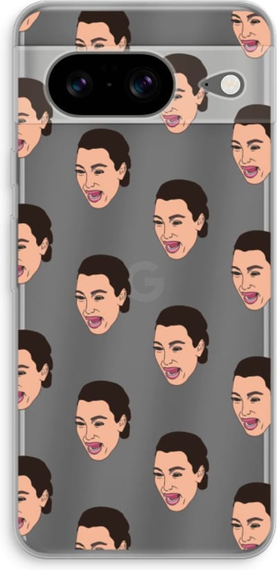 Case Company® - Hoesje geschikt voor Google Pixel 8 hoesje - Ugly Cry Call - Soft Cover Telefoonhoesje - Bescherming aan alle Kanten en Schermrand