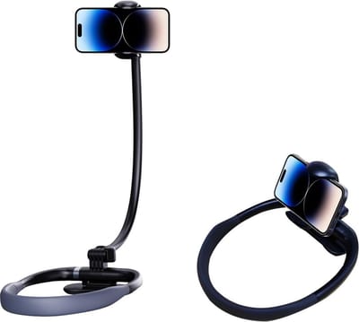 Telefoon nekhouder - Telefoon autohouder - Telefoon Nek - Selfiestick - smarthphone houder - Lazy arm - nek houder Op tafel/bank/bank/bed