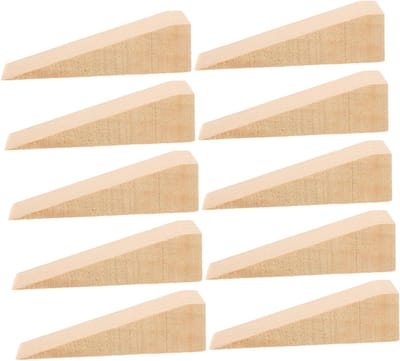 Houten Deurwiggen - Deurstoppers Wiggen - Deuren Open Houden - Verhoogde Wrijving Ontwerp - 10x3x3cm - Multi