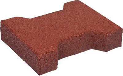 Rubbermagazijn - Rubberen klinkers - Rood - 20x16,5x4,3cm - 10 stuks - H-klinkers
