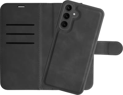 Cazy hoesje geschikt voor Samsung Galaxy A16 Hoesje met Pasjeshouder - Uitneembare 2-in-1 Premium Bookcase - Zwart