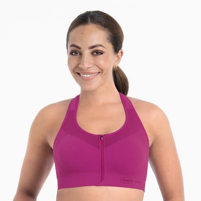 Anita - Active Sport Top EasyMove Zip - Candy Pink -