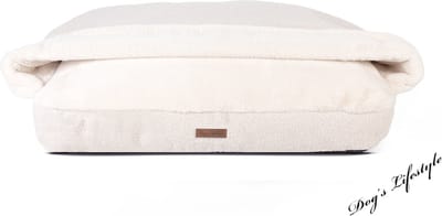Snuggle Cave Hondenkussen Boucle Deluxe Ivoor 80cm Medium Wasbare hoes! Superzacht!