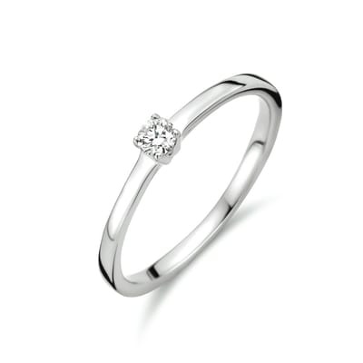 goud (witgoud) ring diamant 0.10ct h si 4105738 17.50