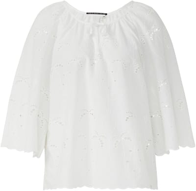 Blouse met Engelse borduur voor dames QS