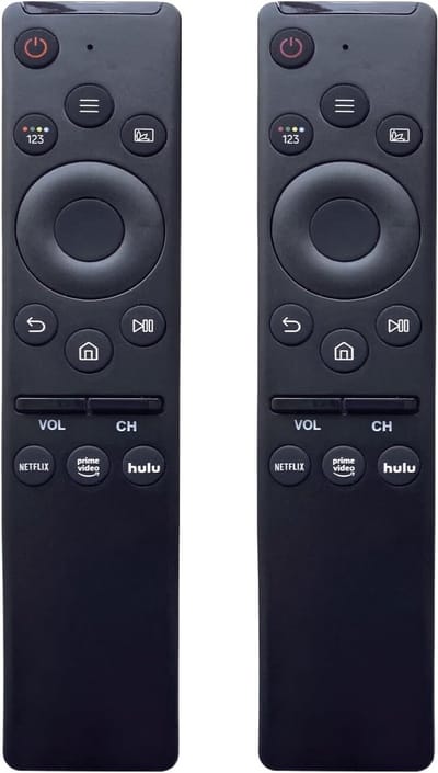 2 stuks vervangende afstandsbedieningen geschikt voor Samsung-tv's, compatibel met alle Samsung-tv's