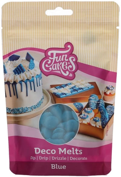 FunCakes Deco Melts Blauw - 250g - Smeltsnoep - Cupcake Decoratie - Lollies - Snoepjes