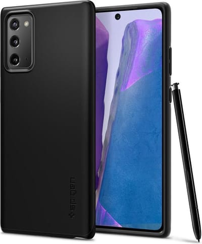 Spigen Thin Fit Hoesje Geschikt voor Samsung Galaxy Note 20 Zwart