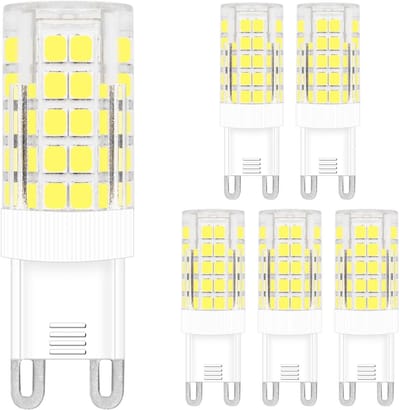 EXCITAT G9 LED lampen - Koel wit licht - 6000K - LED G9 - 3W - 230 lumen - Flikkervrij - Niet dimbaar - Spaarlamp - 6 pack