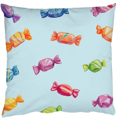 Sierkussens - Kussentjes Woonkamer - 50x50 cm - Blauw - Patroon - Snoep