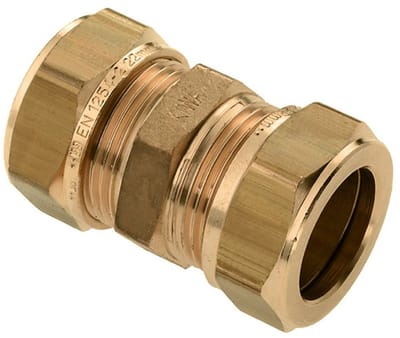 Bonfix messing knelfitting 15mm recht FF