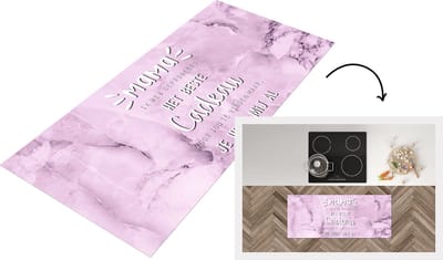 Keukenloper - Loper keuken - Spreuken - Quotes Mama Je Hebt Mij Al - Moederdag cadeautje - Mama - 120x50 cm - Keukenloper vinyl