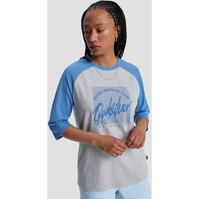 Dames-T-shirt met 3/4 mouwen Quiksilver Bridge End