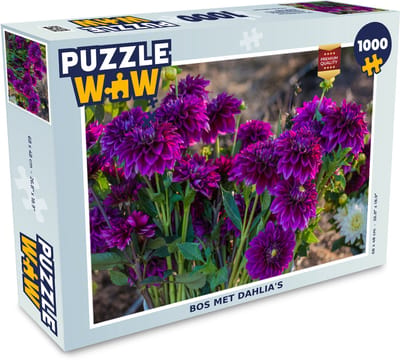 Puzzel Bos met dahlia's - Legpuzzel - Puzzel 1000 stukjes volwassenen