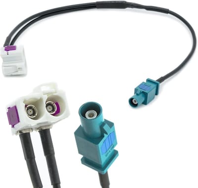 Dubbele FAKRA Antenne Adapter voor Auto - Enkele Stekker Verdeler