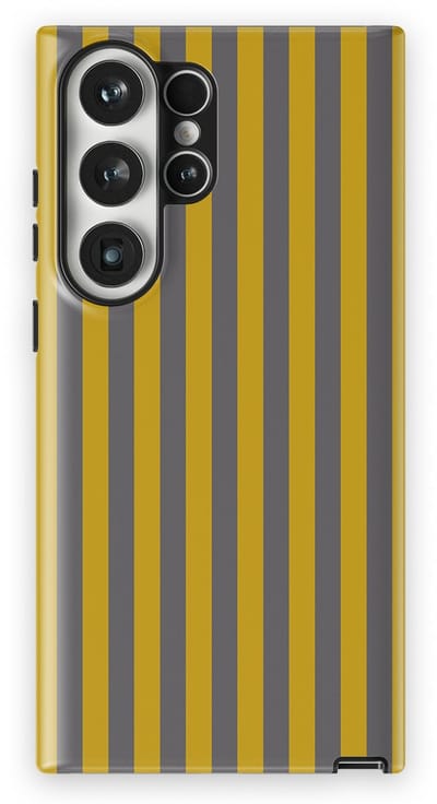 DripCase Gestreept Hoesje Samsung Galaxy S23 Ultra | Backcover met Mag | Stripes Motief | Trendy Case Samsung Galaxy S23 Ultra met Strepen Gravel Lane