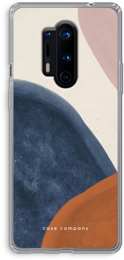 Case Company® - Hoesje geschikt voor OnePlus 8 Pro hoesje - Geo #1 - Soft Cover Telefoonhoesje - Bescherming aan alle Kanten en Schermrand