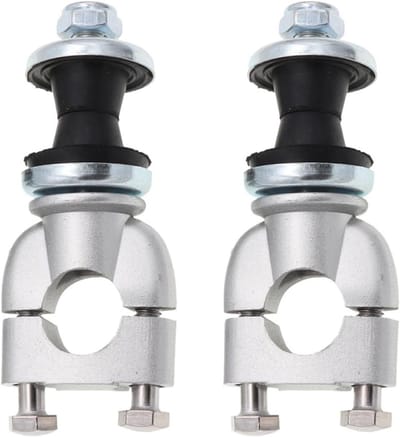 Motorfiets Stuurverhogers - Stuurklemmen - Comfortabel Rijden - Verstelbare Hoogte - 22mm - Zilver